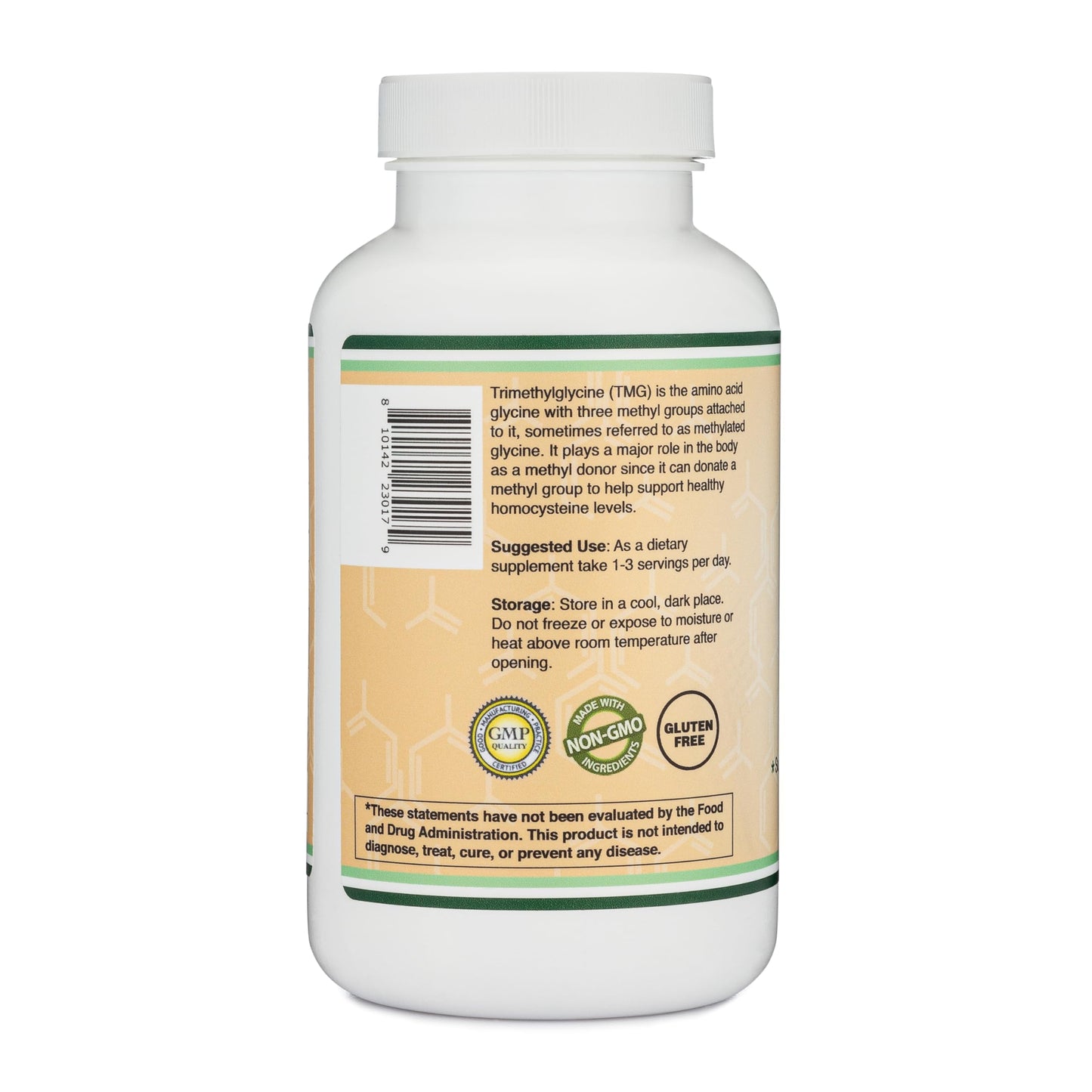 Double Wood Supplements TMG Trimethylglycine Supplement 1,000mg Per Serving, 180 Capsules (TMG Supplements for Homocysteine Control) Genuine TMG with Fishy Smell, Gluten Free, Non-GMO