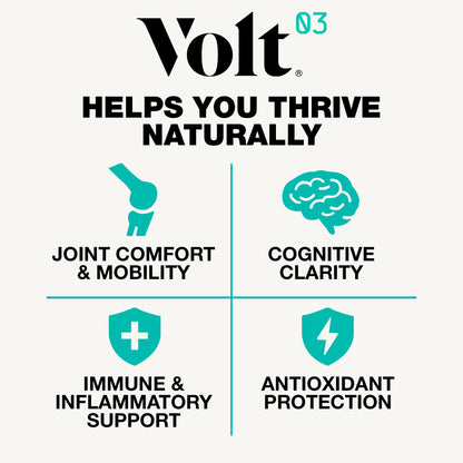 Volt03 Organic Turmeric Curcumin Capsules, 400mg Complex Curcurmin - Pharmaceutical-Grade Curcumin Supplement for Joint Health, Immune Support, & Healthy Inflammation Response, 60-day (2 month) supply