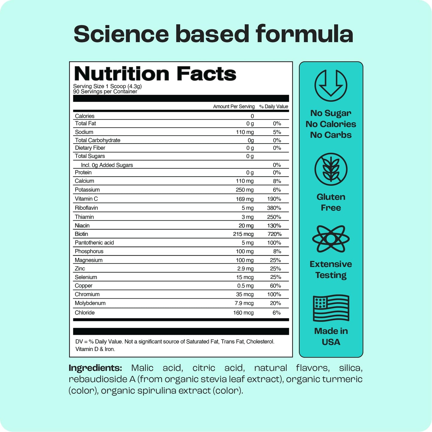 KEY NUTRIENTS Multivitamin Electrolytes Powder No Sugar - Refreshing Lemonade Electrolyte Powder - Sodium & Energy Supplement - Hydration Powder - No Calories - 90 Servings - Made in USA