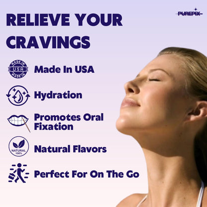 PurePix QuitPix to Help Quit Smoking - Flavored Toothpicks Extra Thick & Long Boosting with Lobelia Plant to Help Stop Smoking - Oral Fixation - Nicotine Free - Watermelon Mint 3 Pack