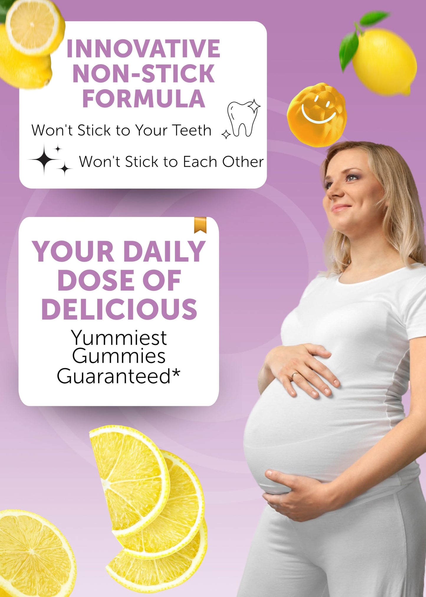 Lunakai USA Made Prenatal Vitamins for Women with Iron & Folic Acid - Delicious Prenatal Gummies, Non-GMO, Gelatin-Free, 60ct