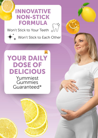 Lunakai USA Made Prenatal Vitamins for Women with Iron & Folic Acid - Delicious Prenatal Gummies, Non-GMO, Gelatin-Free, 60ct