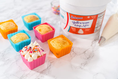 Bakerpan Buttercream Frosting for Cake Decorating, Buttercream Icing Mix for Cupcakes and Cakes, Vanilla Frosting Mix - 4 Pound (Made in USA)