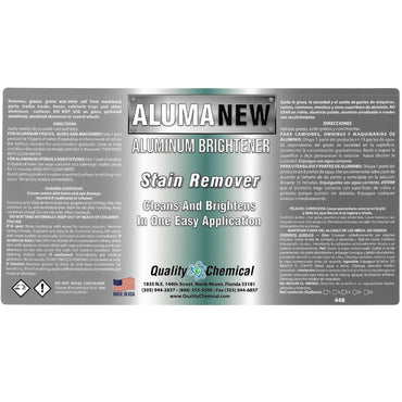 Aluminum Brightener/ Stain Remover / Cleaner & Restorer / Made in USA / Quality Chemical / 1 Gallon (128 FL Oz)