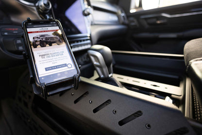 Addictive Desert Designs Center Console Molle Panels & Digital Device Bridge for The 2021-2024 Ram 1500 TRX | Conveniently Keeps Your Smartphone, GPS, Tablet, and Other Accessories | Made in The USA