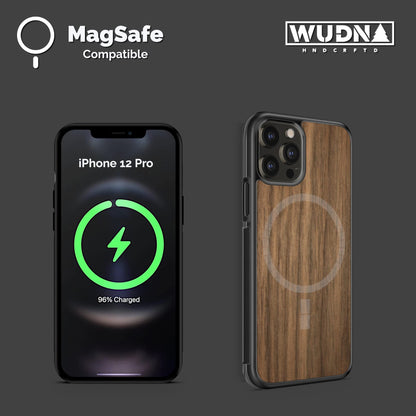 WUDN Slim Wooden Phone Case (Banksy Balloon Girl) Compatible with iPhone 12 Pro or 12 with MagSafe