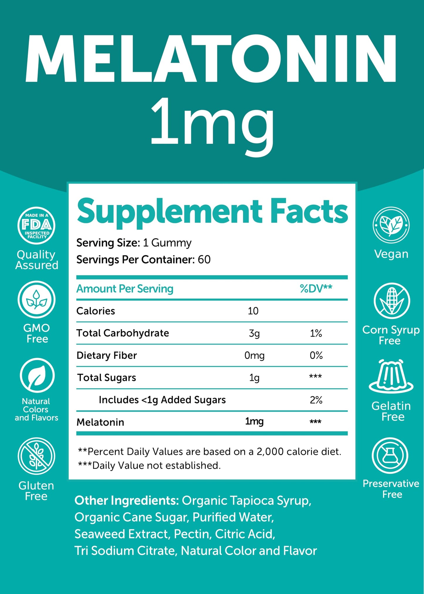 Lunakai USA Made Low Dose Melatonin & Sambucus Elderberry Gummies Bundle – Sleep Support & Immune System Boost – 60 Non-GMO Gummies Each