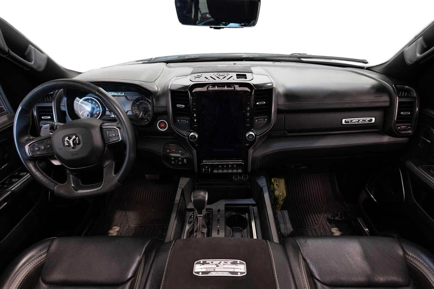 Addictive Desert Designs Center Console Molle Panels & Digital Device Bridge for The 2021-2024 Ram 1500 TRX | Conveniently Keeps Your Smartphone, GPS, Tablet, and Other Accessories | Made in The USA