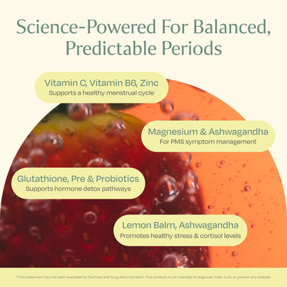 BOND Cycle Care – PMS Support Supplement & Hormone Balance for Women – Cortisol Reducer with Ashwagandha, L-Tryptophan, Magnesium, Turmeric Extract & Glutathione for Mood & Cycle Relief, 28 Servings