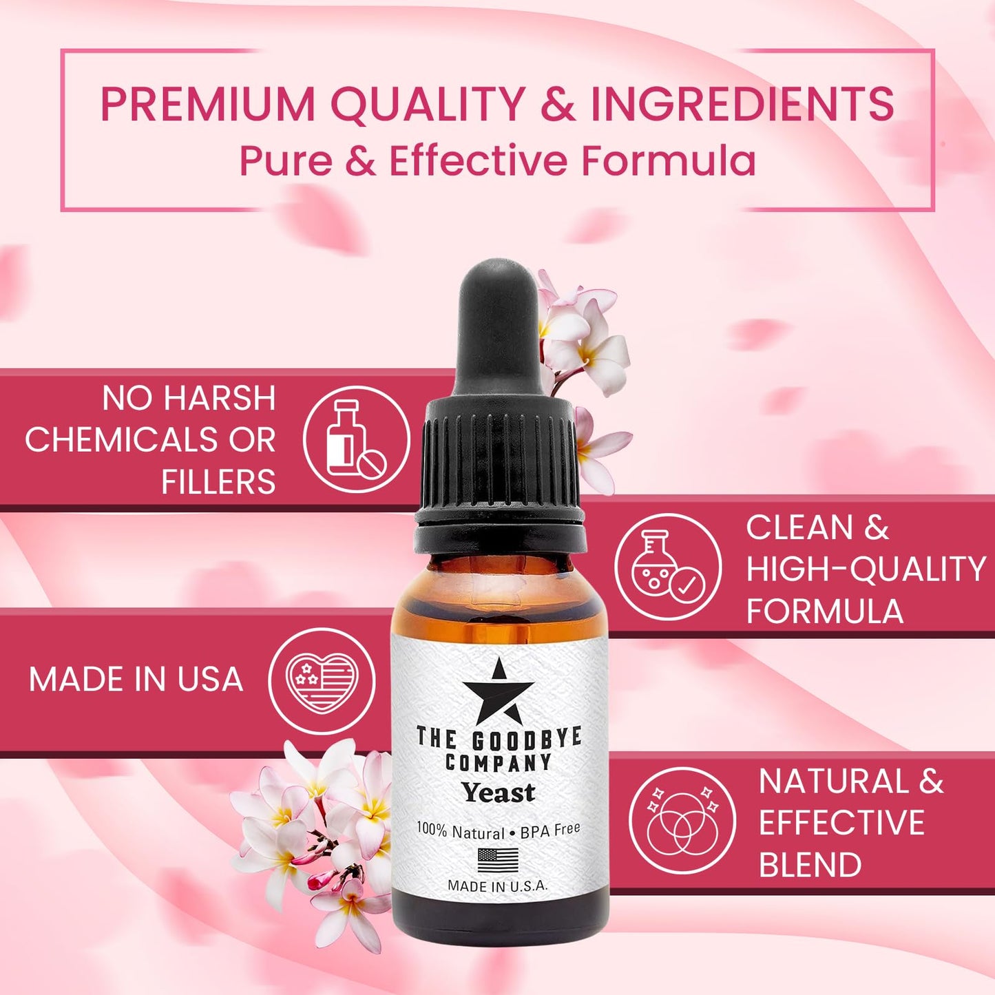 Yeast Essential Oil - Intimate Support for Women - Made in USA (15 mL)