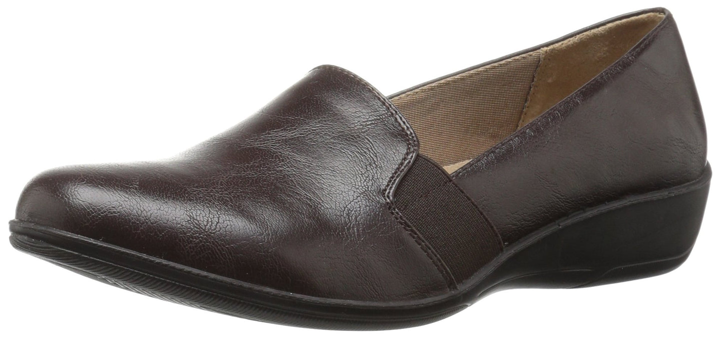 LifeStride Women's Isabelle Flat, Dark Chocolate, 8 W US