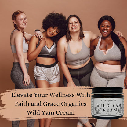 Faith and Grace Organics Organic Enriched Wild Yam Cream, All Natural Made in the USA