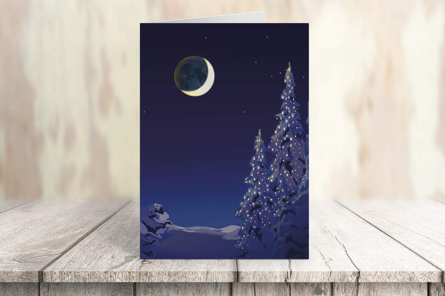Stonehouse Collection Assorted Christmas Cards | Winter Forest Holiday Boxed | USA Made | 18 Beautiful Christmas Cards & Envelopes (Forest)