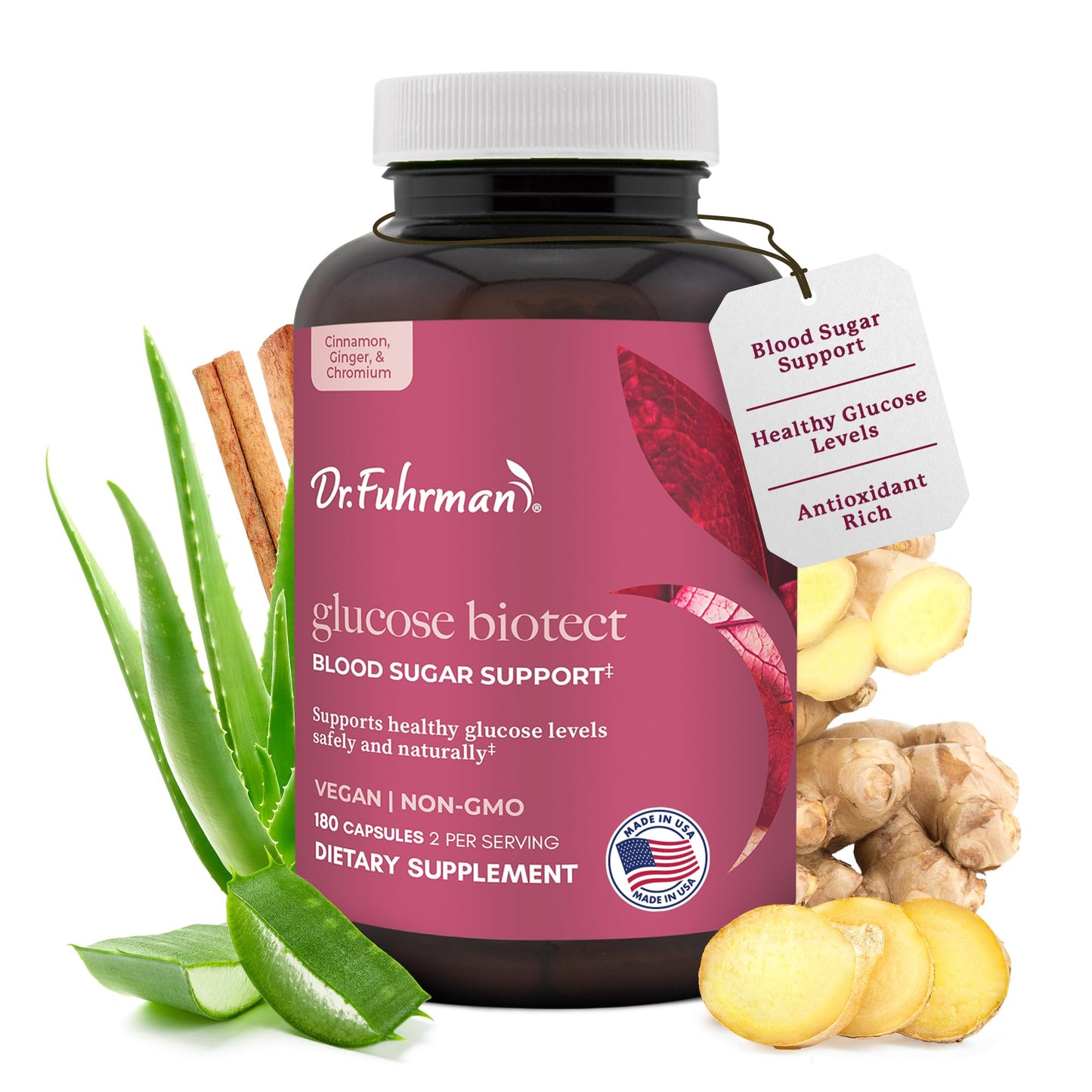 Dr. Fuhrman Glucose Biotect Natural Blood Sugar Support 180 Capsules