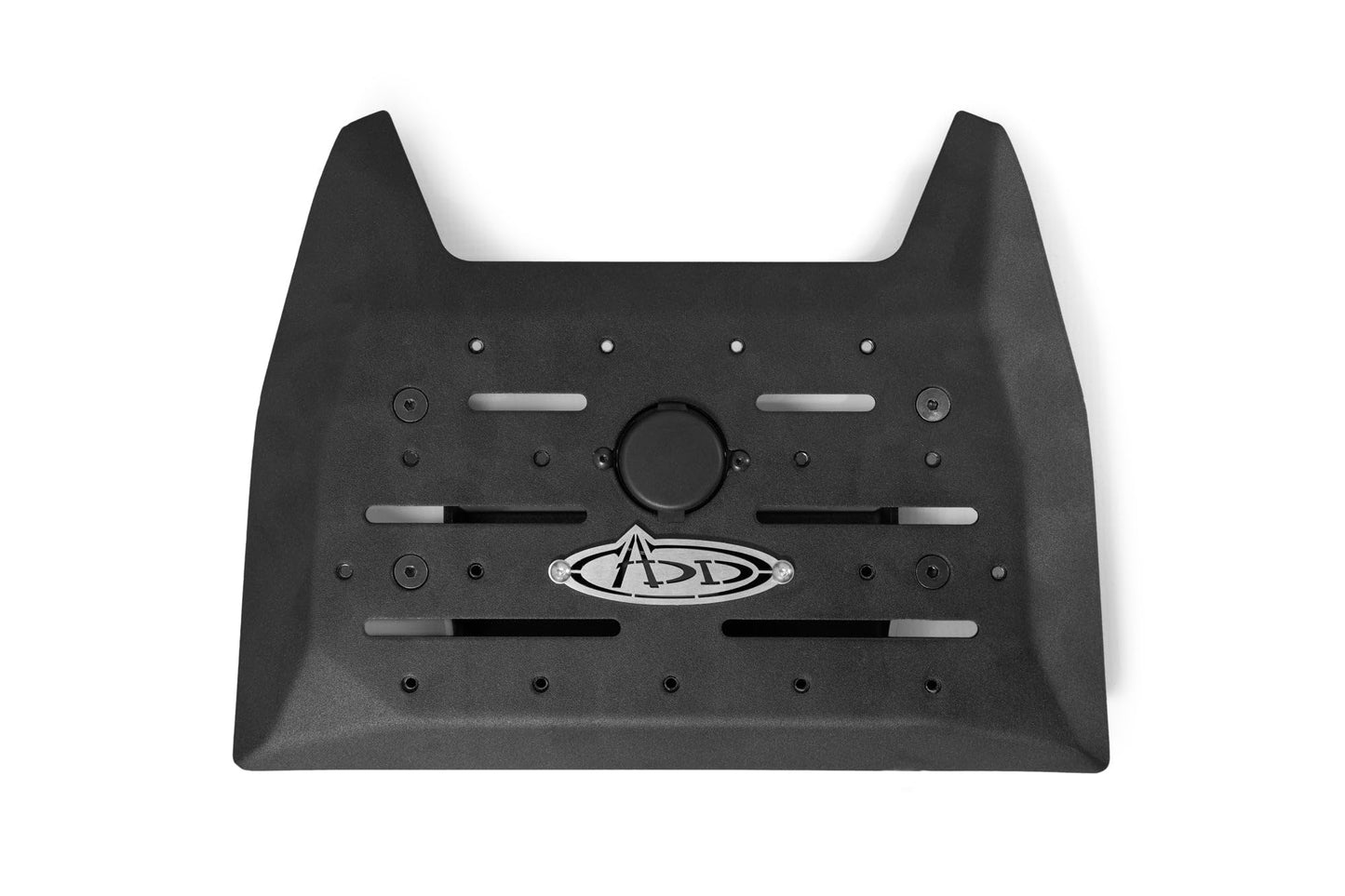 Addictive Desert Designs Digital Device Dash Mount for The 2023-2024 Ford Super Duty | Ram Mounts Compatible | Incorporated 12V USB Charging Port | Retains OEM Speaker | Made in The USA
