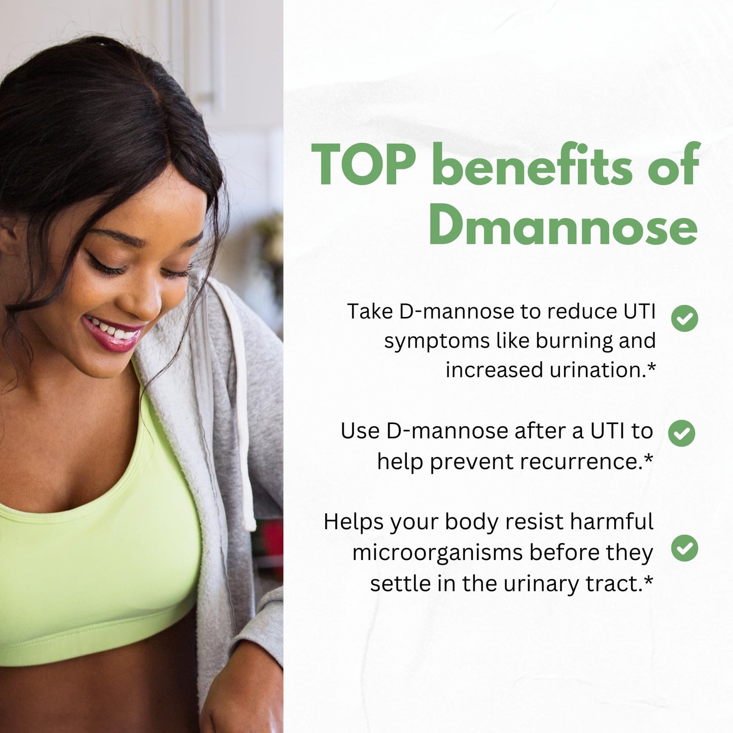 HCL HERBAL CODE LABS D-Mannose with Cranberry Extract Capsules 1500mg – High Potency USP Grade D-Mannose Supplement with Whole Fruit Cranberry Powder – Urinary Tract Support – Non-GMO 60 Capsules