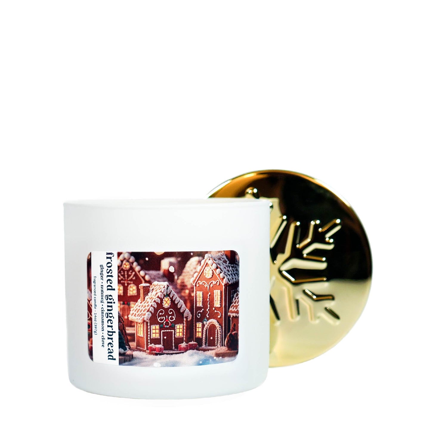 Colonial Candle Frosted Gingerbread Scented Candle, Holiday Scented Candle - Made in The USA