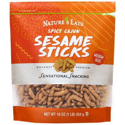 Nature's Eats Cajun Sesame Sticks 16.0 Ounce, 12pk