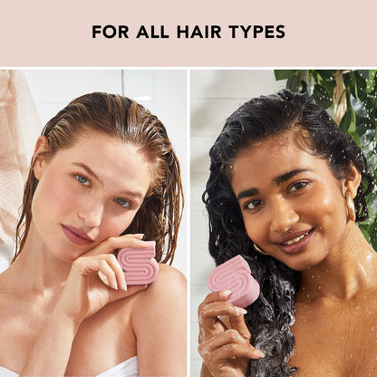 Kitsch Castor Oil Shampoo Bar & Coconut Oil Conditioner Bar – Nourishing Shampoo and Conditioner Set for Dry, Damaged Hair – Strengthening Hair Care, Hydrating & Deep-Moisturizing - 2pc set
