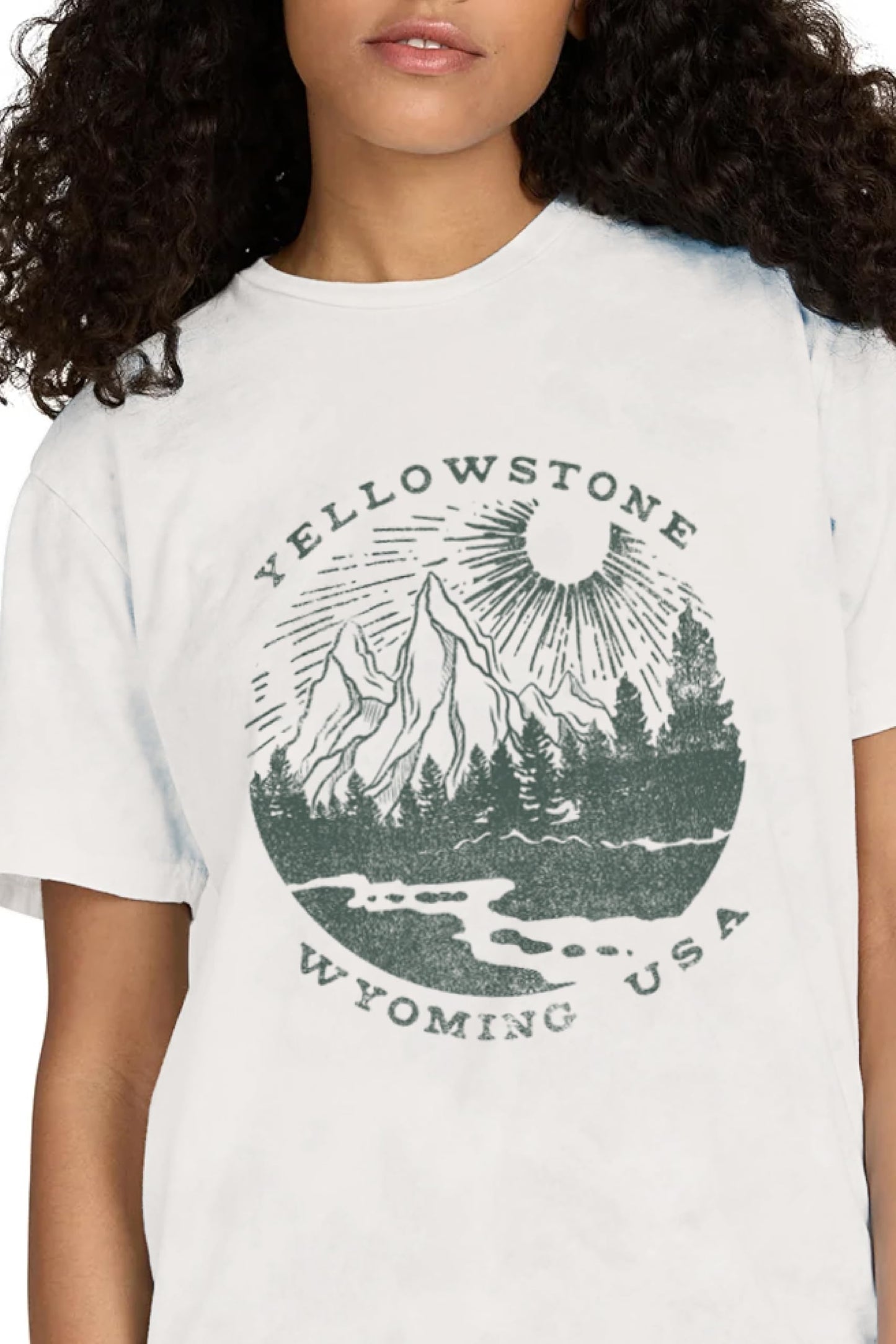Made By Us Yellowstone Premium Soft Lightweight Fitted T-Shirt (White), Made in The USA (US, Alpha, Large, Regular, Regular, White)