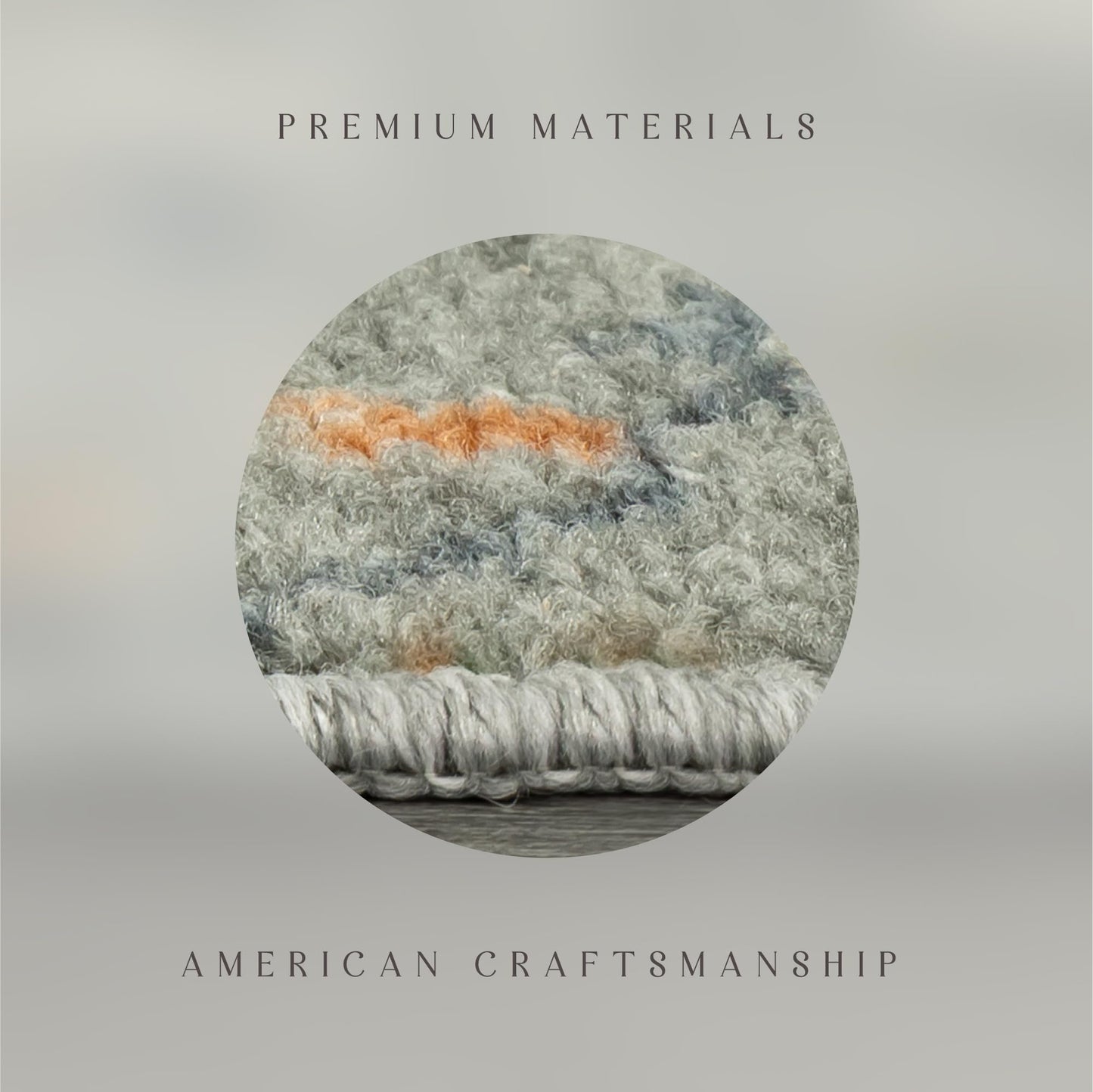 Maples Rugs Fleur Contemporary Motif Kitchen Rugs Non Skid Accent Area Carpet [Made in USA], Radiant Grey, 1'8 x 2'10