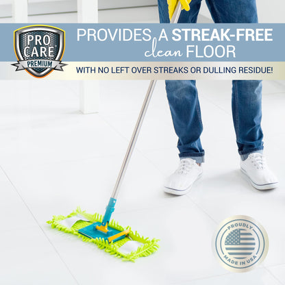 Procare Citrus Floor Cleaner (Made in USA) | Tile, Stone, Laminate, Vinyl & Natural Wood Floor Cleaner for Mopping, Household Supplies, Cleaning Solution with Citrus Aroma