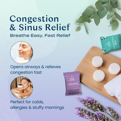 Body Restore Shower Steamers Aromatherapy 6 Pack - Birthday Gifts for Women, Men, Travel Essentials, Stress Relief, Relaxation, Self Care - Variety