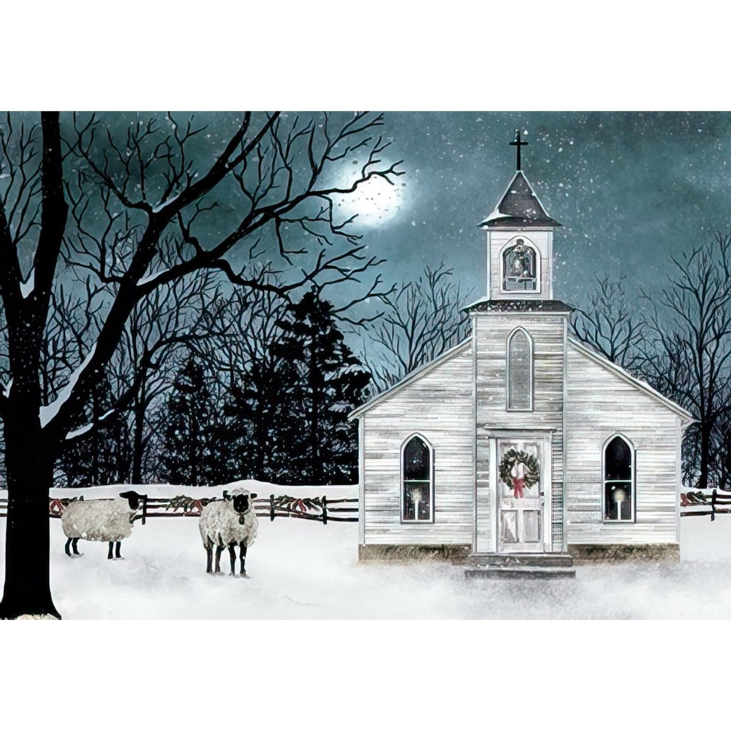 Leanin' Tree - Made In USA - Country Charm - Pack of 20 Boxed Christmas Cards with Envelopes Merry Christmas Cards 2025 Bulk, Perfect for Sending Xmas Holiday Greetings