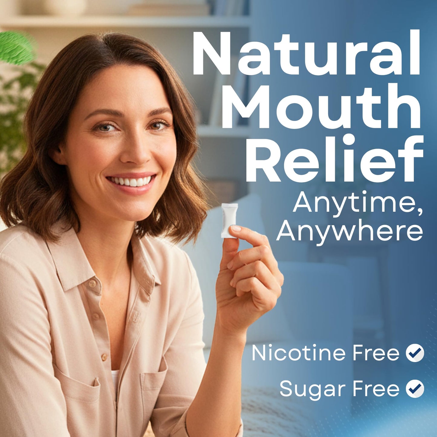 OPS Cool Rush 4-1 Oral Moisturizing Pouch - Breath Mints Pouches, Xylitol Mints Pouches, Mouth Moisturizer | Saliva Substitute | Contains Xylitol & Menthol (Mint)