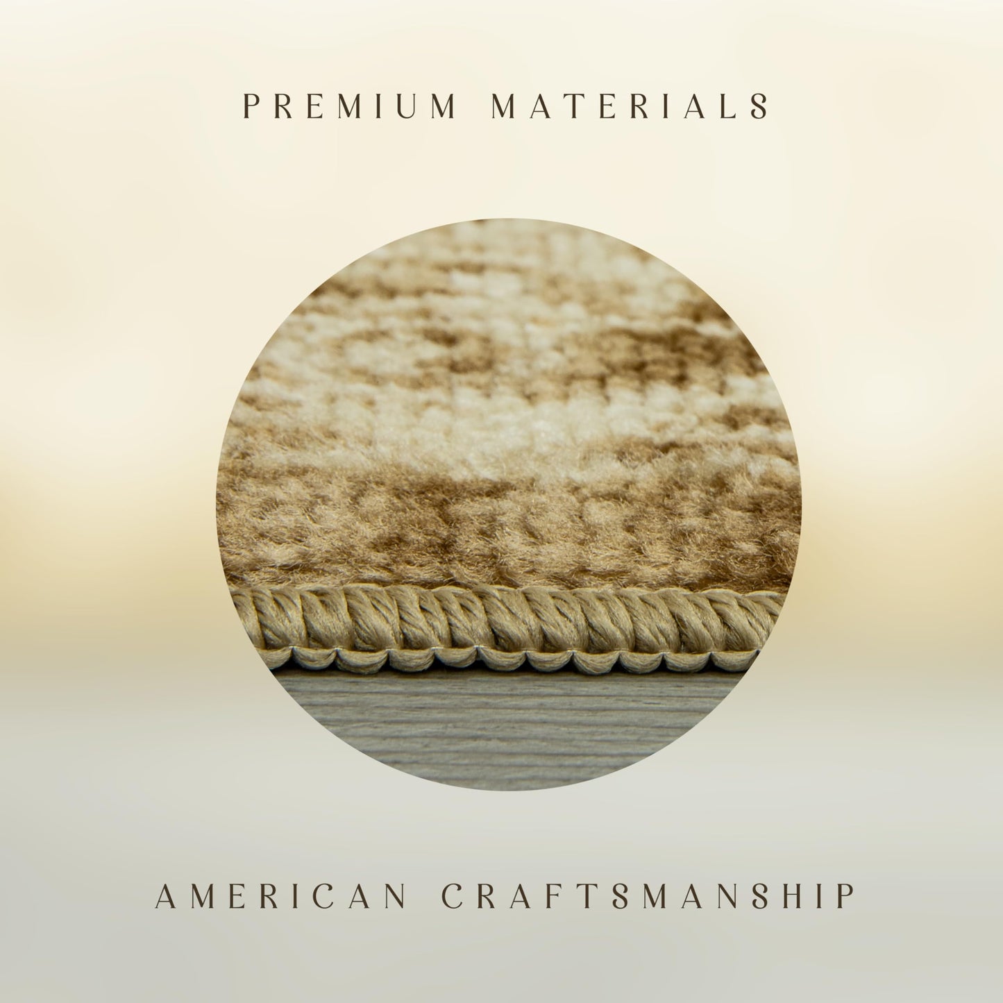 Maples Rugs Pelham Transitional Area Rugs - Made in USA - Washable, Non Slip, Indoor Carpet for Entryway, Foyer, Kitchen, and Bathroom, 1'8 x 2'10, Khaki