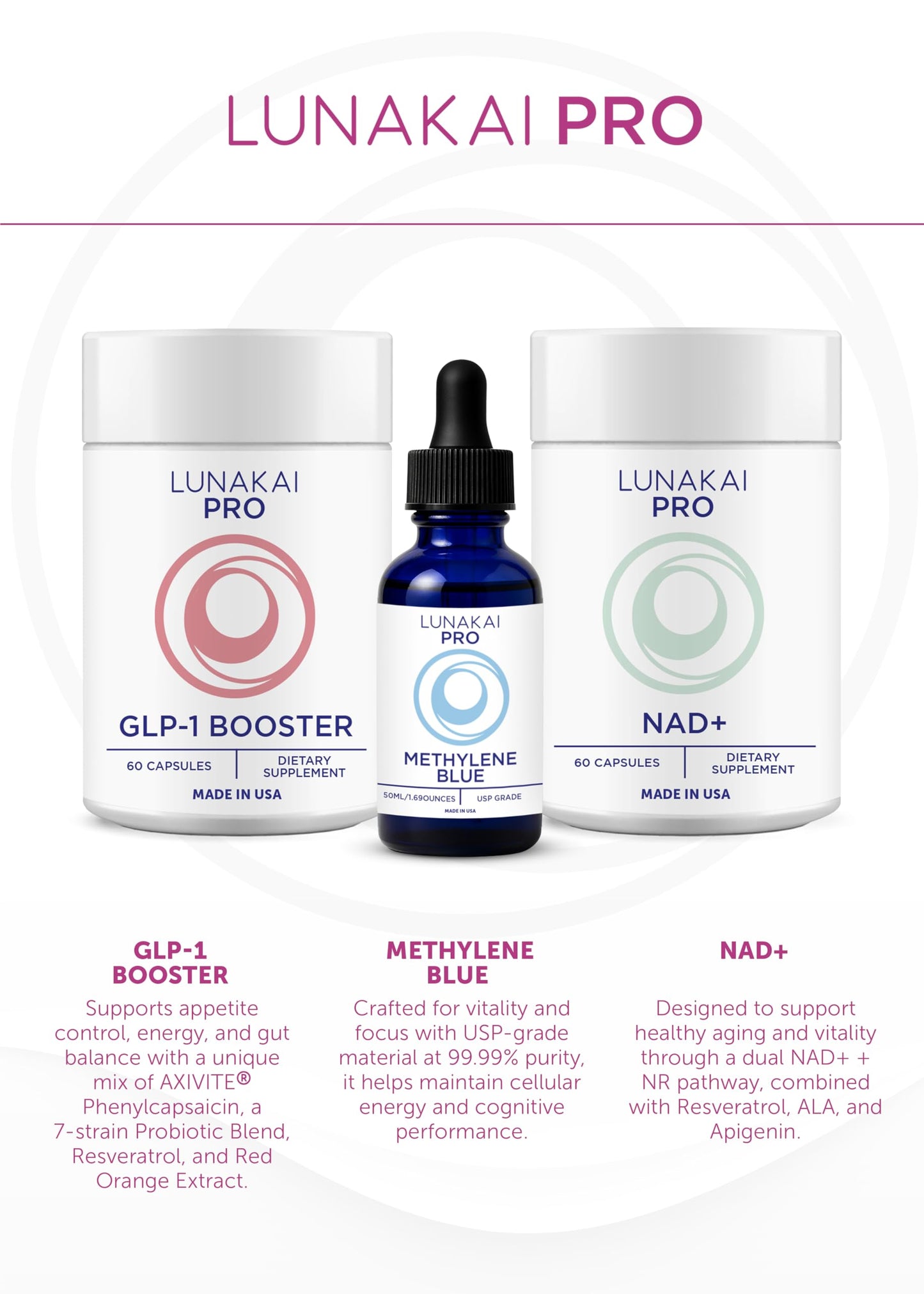 Lunakai PRO USA Made Women’s Hair Growth & Restore Vitamins – Advanced 15+ Nutrient Complex for Visible Results – Natural Thicker Hair Growth Supplement, 90ct