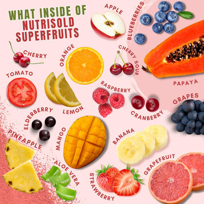 Nutrisold Fruits & Veggies Supplement – Packed with 30+ Whole Food Superfoods – Supports Energy, Immune & Digestion – 180 Capsules – Soy-Free, Non-GMO