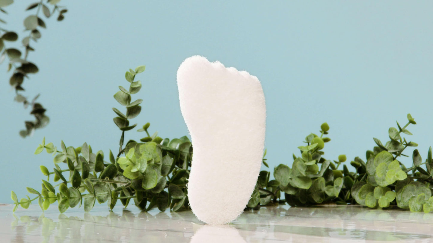 HartFelt Foot Exfoliating Sponge | Chemical-Free Foot Scrubbers for Smooth & Soft Feet | Gentle Sponge Pad for Callus Removal, Dead Skin & Cleansing | Made in USA
