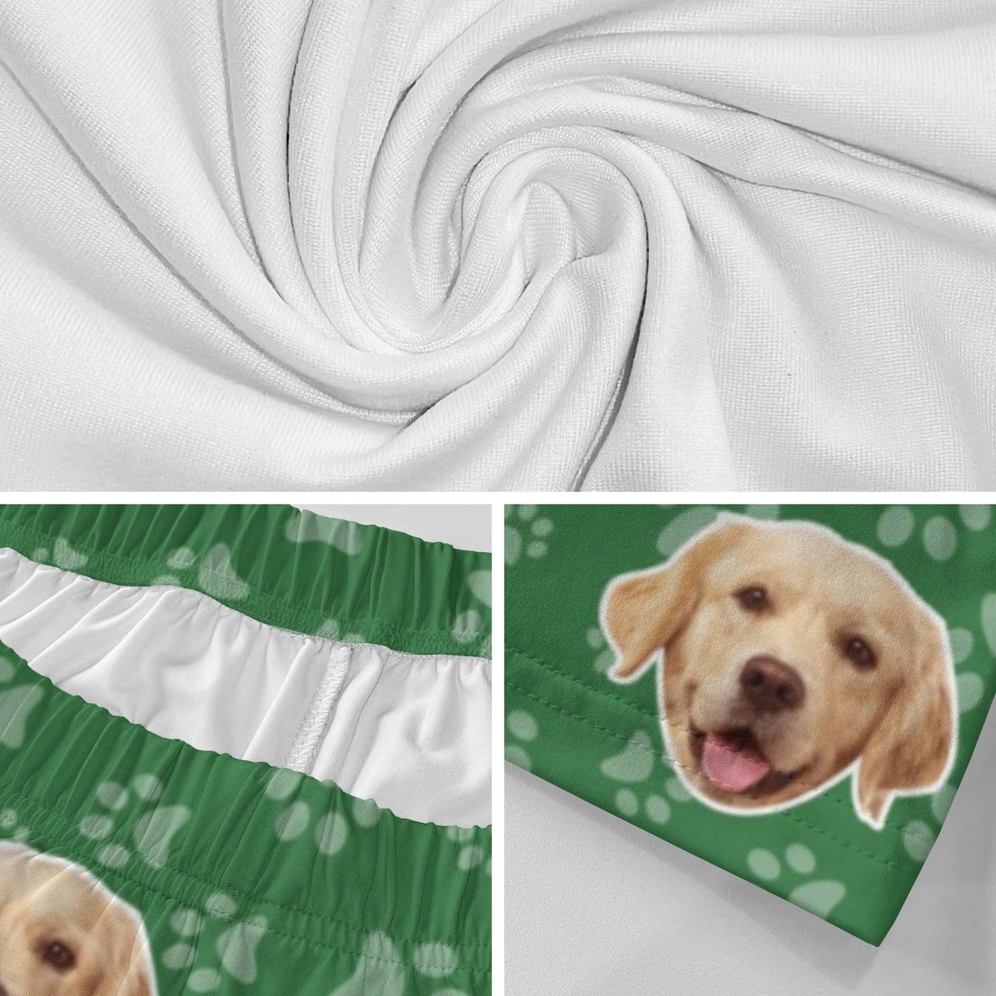 Custom Face Pajamas Pants with Photo for Men Women:Made in USA Personalized Dod Cat Pet Pajama Sleepwear Trousers For Family Couple Pet Lover,Funny Christmas Gifts for Wife Husband