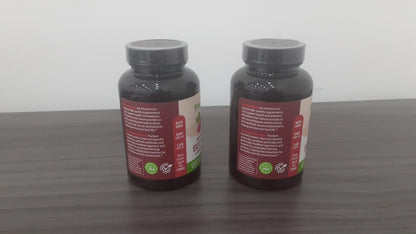 ForestLeaf Beet Root Capsules, 1000mg, 20:1 Extract, with Ginger, Grape Seed, Supports Blood Flow, Energy (120 Count (Pack of 2))