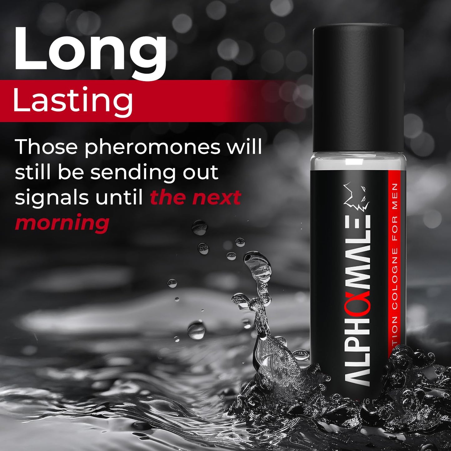AlphaMale Savage Pheromone Cologne for Men – Long-Lasting Oil Roll-On Perfume con Feromonas para Hombres – Boosts Confidence & Attraction – Compact, Made in USA