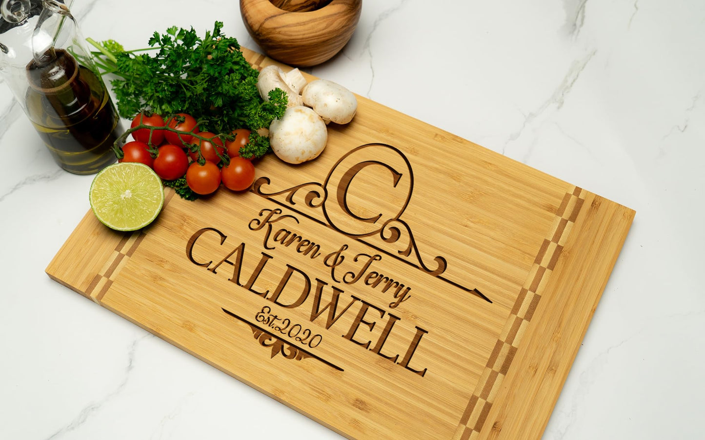 Tayfus Personalized Cutting Board, Engraved Wood Cutting Boards - Charcuterie Boards, Personalized Gifts, Christmas Gifts for Women and Men - Wedding Gifts, Couple Gifts & Housewarming Gift Ideas