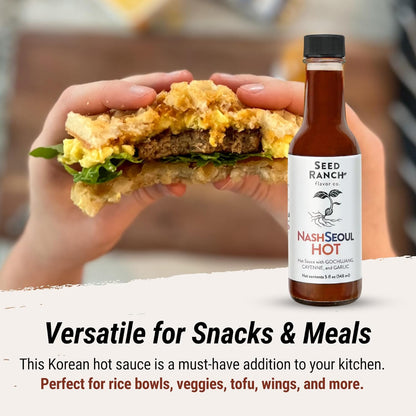 Seed Ranch Elite Heat Hot Sauce Collection, Variety Pack of 4, Medium to Spicy Bundle Gift Set, Small-Batch Organic Gourmet Sauces with Premium Ingredients, Vegan, Non-GMO, Gluten-Free