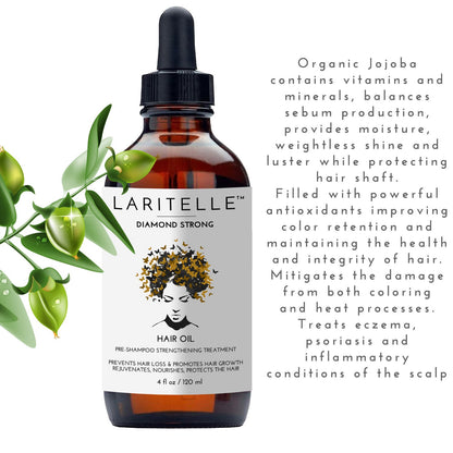 Laritelle Organic Hair Loss Prevention for Men & Women 4 oz | Prevents Hair Shedding, Promotes New Healthy Hair Growth & Scalp Health | Rosemary, Lemongrass, Ginger & Cedarwood | GMO-free. Vegan
