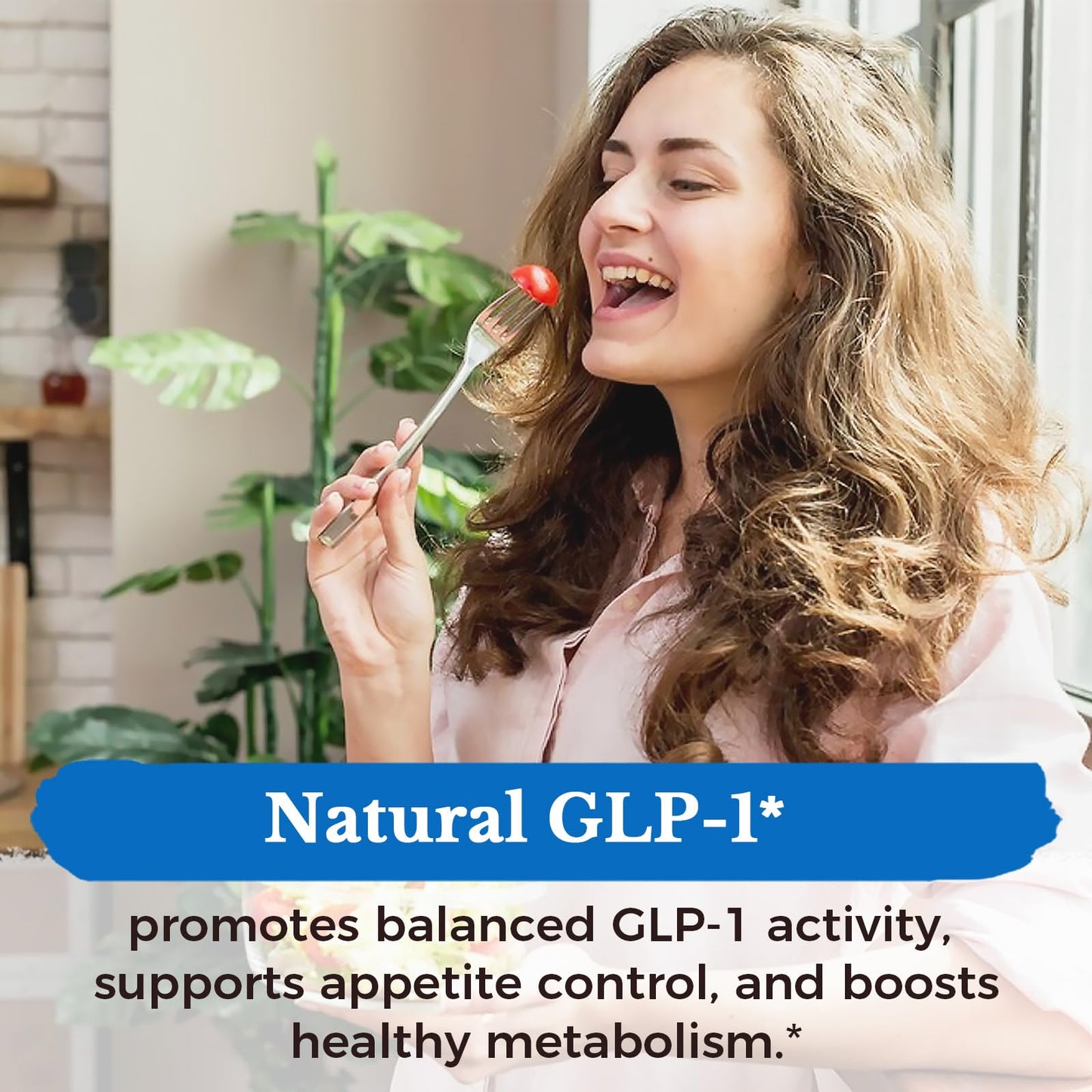 Vitalitown Akkermansia Probiotic GLP-1 with Chicory Inulin | 2 Billion TFU | Akkermansia Muciniphila Probiotics for Men & Women | Gut Health | Digestion | Non-GMO | 60 Veg Caps