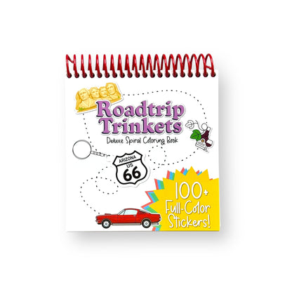 A Brighter Year Roadtrip Trinkets Deluxe Spiral Coloring and Sticker Book