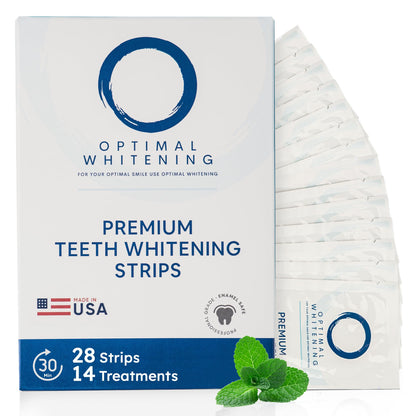 Teeth Whitening Strips for Sensitive Teeth | 14-Day Full Treatment Whitening Kit | Fast-Acting Whitening | Removes Tough Stains | Easy to Use, Comfortable Fit | Self Care & Personal Care Products