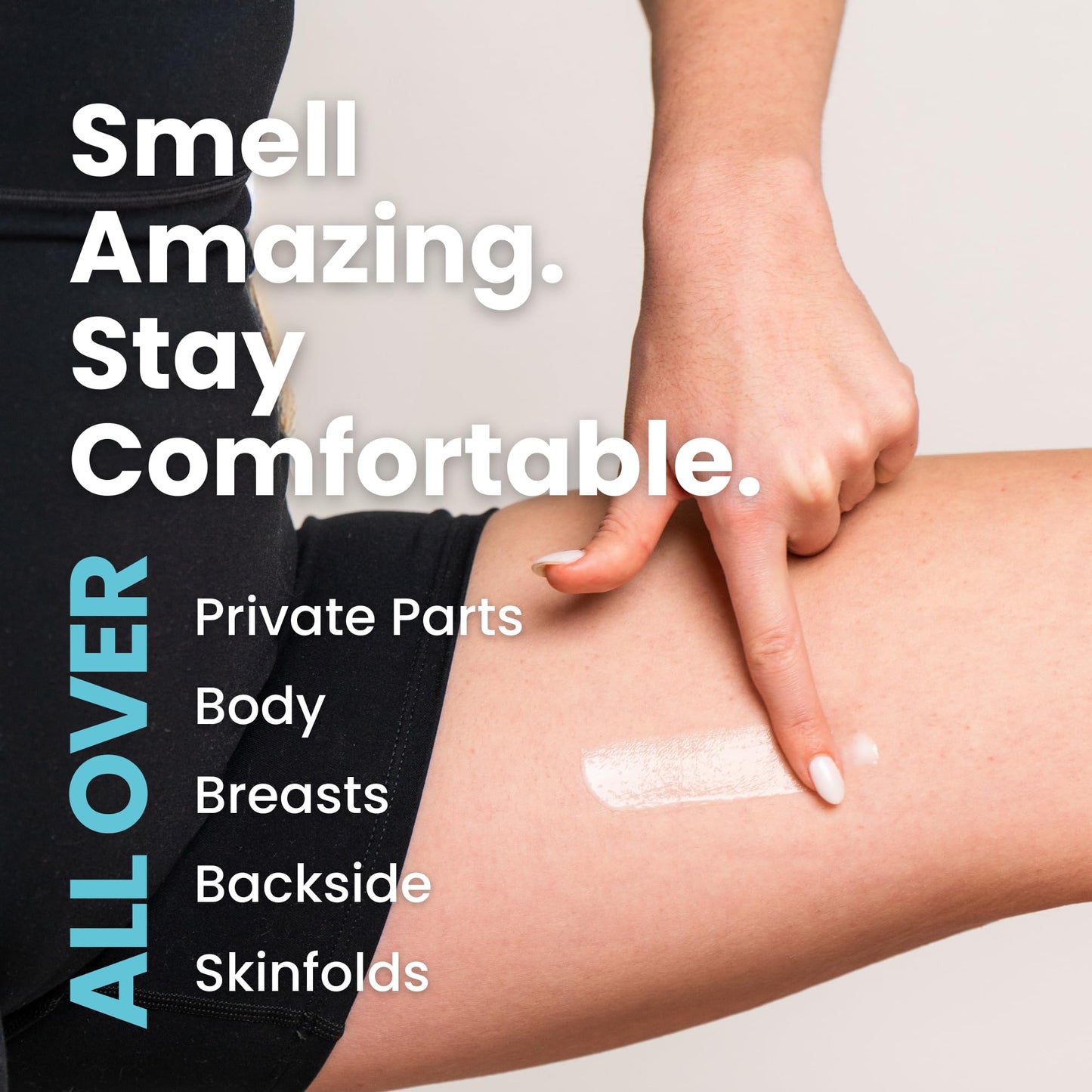 Super Fresh Lady Whole Body Deodorant for Women Aluminum Free Powder Lotion for Privates Body and Skin Folds Controls Odor and Keeps You Fresh Jasmine Rose Scented Feminine Hygiene Care 4 oz Tube