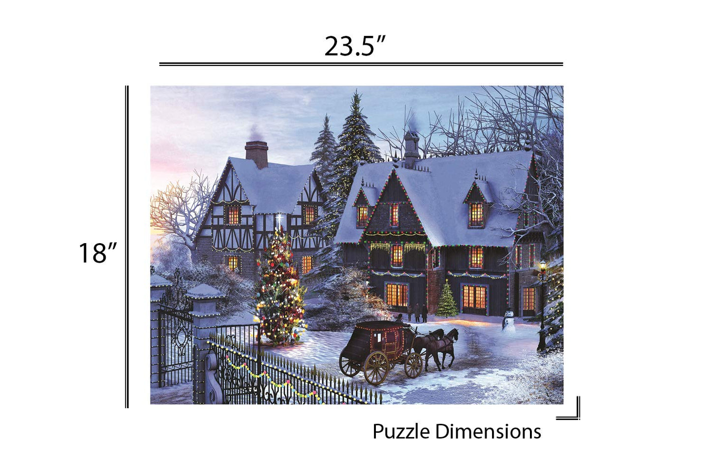 Springbok's 350 Piece Jigsaw Puzzle Home for Christmas - Made in USA