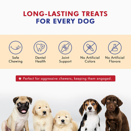 Pawfetto Premium Natural Whole Pig Ears, Easily Digestible Non-Rawhide Dog Chews, Long-Lasting Treats, Snacks for Dogs (Pack of 6)