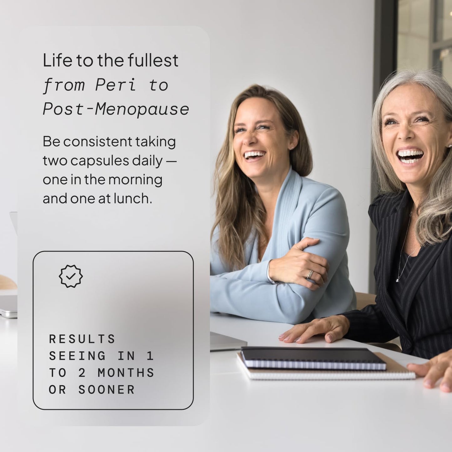 SELF NUTRITION Menopause Support for Women -All-Natural, Hormone-Free Perimenopause & Menopause Support. Unique Blend for Hot Flashes, Mood, Energy, Sleep & More. Vegan, Gluten-Free, 60 Capsules.