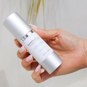 PERFECT SKIN BY CHRISTIE KIDD, PA-C Renewal Serum –Evening Only Exfoliating Serum w/Glycolic, Lactic Acid, Retinoid & Niacinamide – Brightens, Smooths, Reduces Fine Lines–Anti-Aging Skincare 1oz/30ml