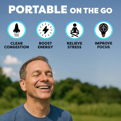 Nasal Sticks (Tropical Citrus) – Nasal Inhaler Stick for Allergy Support, Sinus Relief, Focus Boost – Menthol Vapor Inhalers with Essential Oils (Spark)