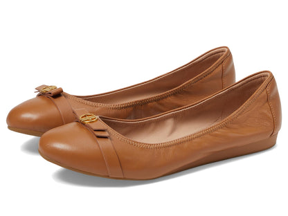 Cole Haan Women's Tova Bow Ballet Flat, Pecan Leather, 9