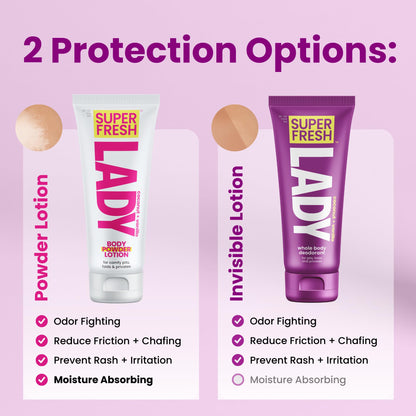 Super Fresh Lady Parts | Full Body & Private Parts Deodorant For Women | INVISIBLE CREAM for Privates, Body & Skinfolds | Stop Odor & Stay Fresh|Aluminum Free Feminine Hygiene | Lightly Scented | 4oz